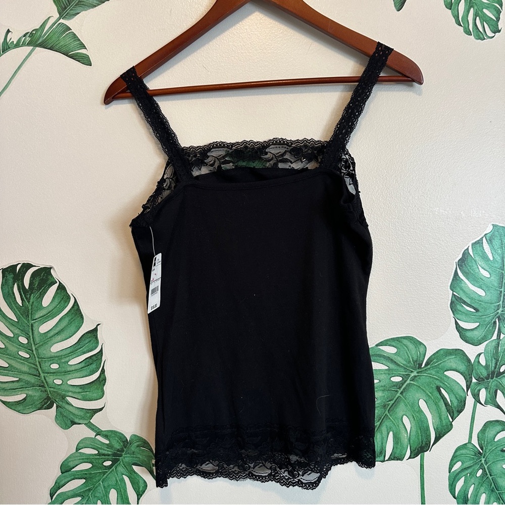 Y2K Vintage Black Lace Tank NWT - Picture 3 of 4